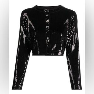 Sandro Black Sequin Embellished Jacket